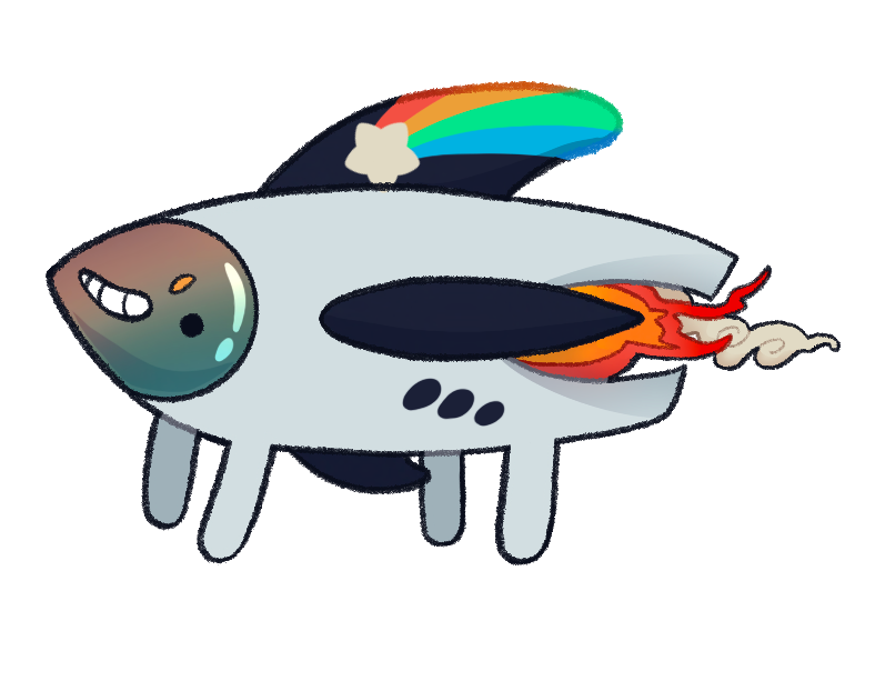 Untitled rocket ship + space theme