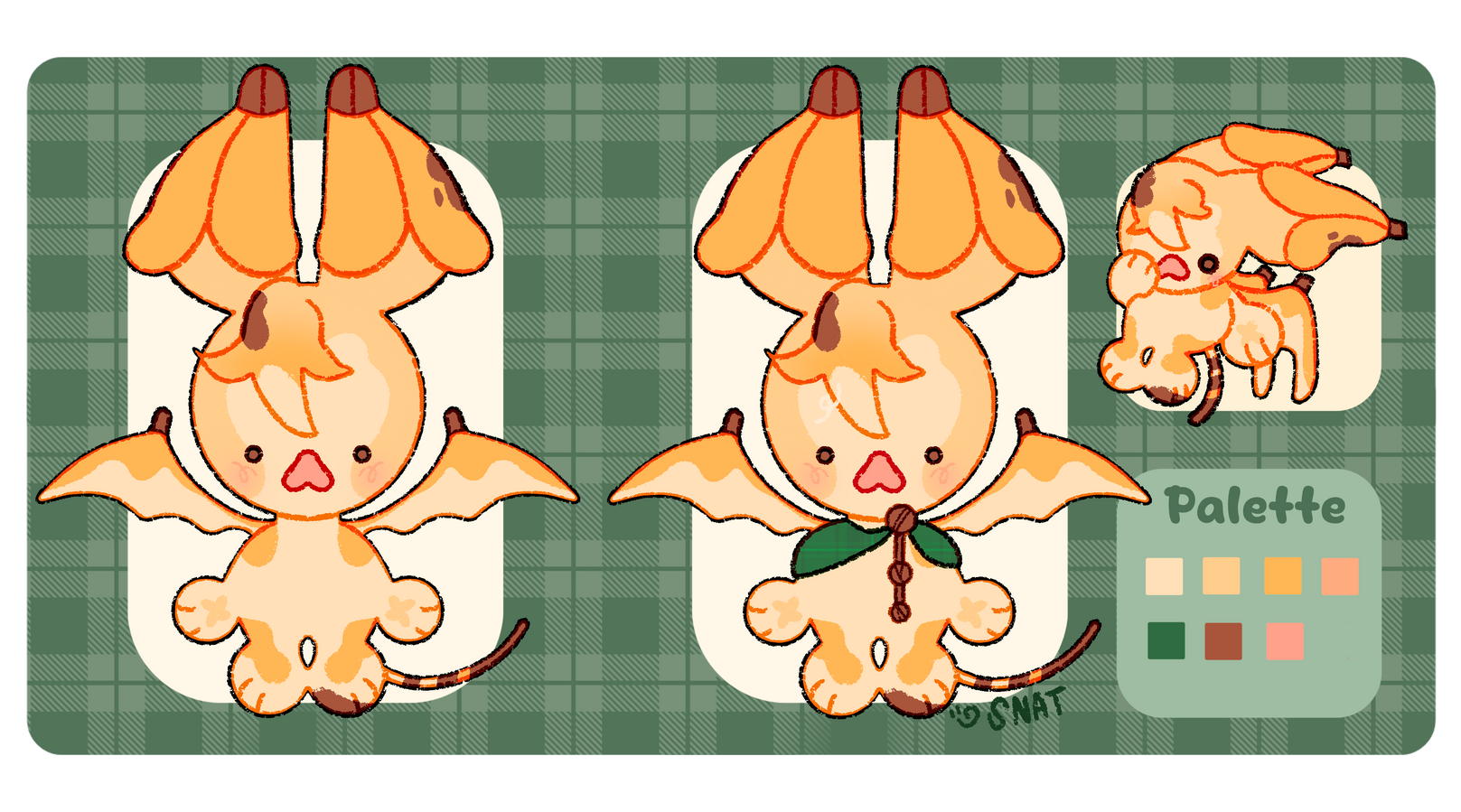 Untitled fruit bat: banana