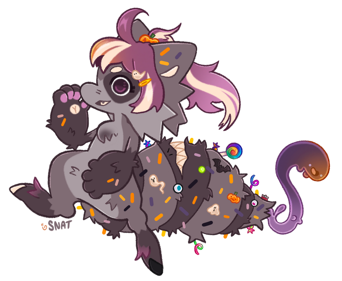 Untitled raccoon + halloween